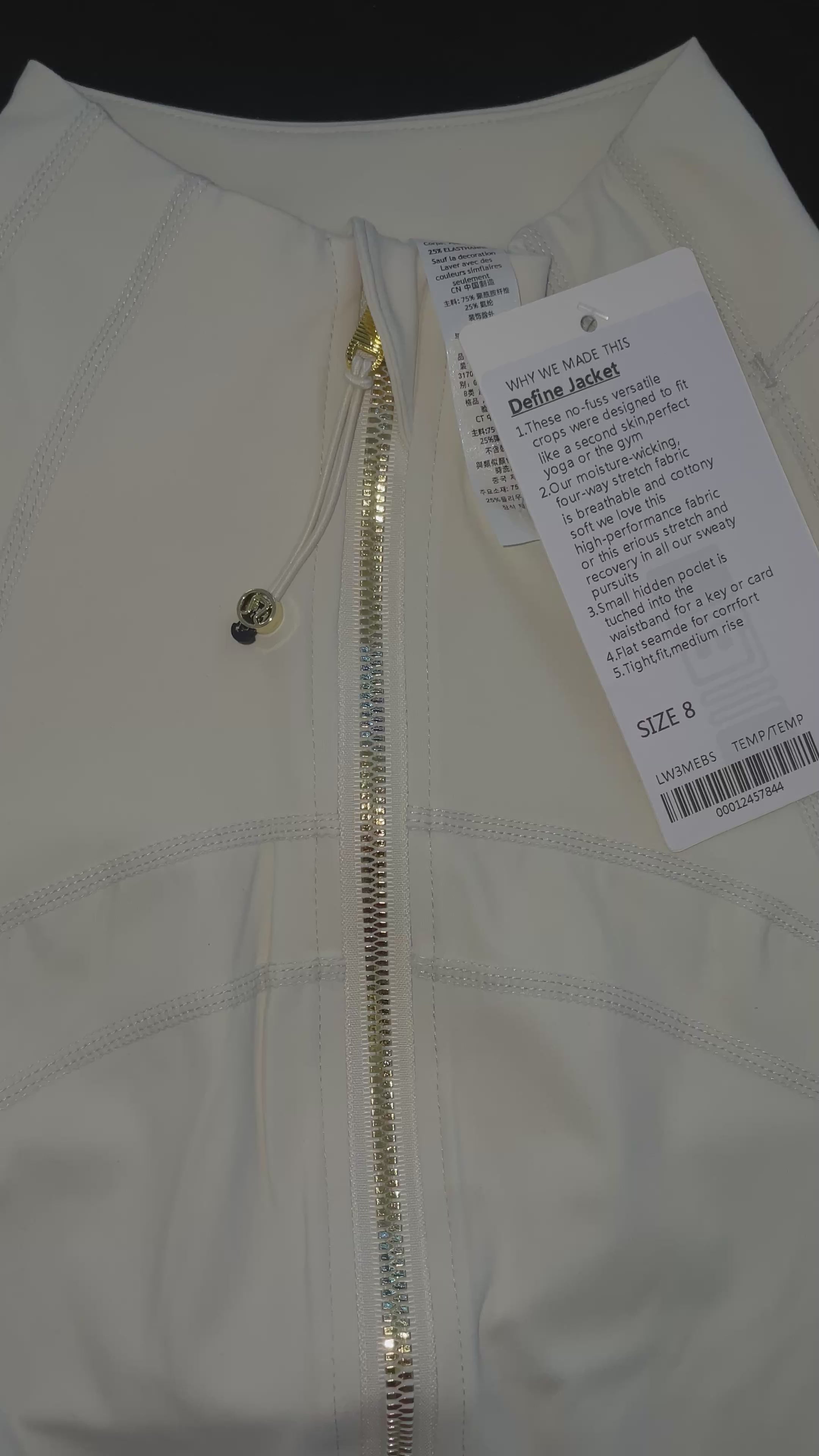 Bone White define jacket